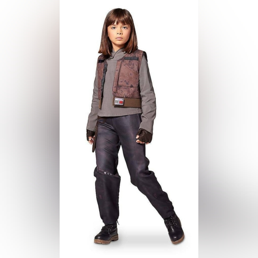 Disney Store Star Wars Rogue One Jyn Erso Costume Girls Kids Size S 5/6